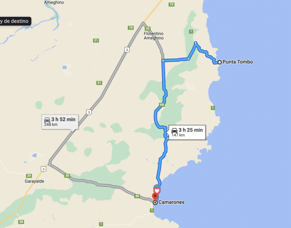 De camarones a Punta Tombo