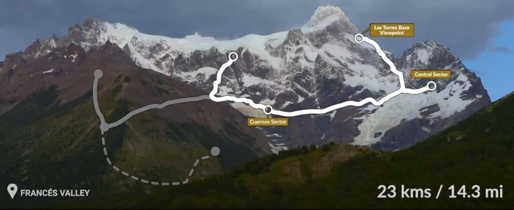 Refugio Los Cuernos a Paine Grande</p>
<p>