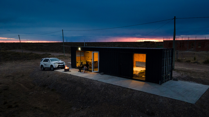 Dormí en un Container en Camarones, Chubut