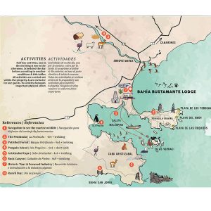 Mapa de Actividades en Bahia Bustamante