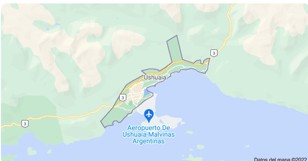 Mapa de ushuaia